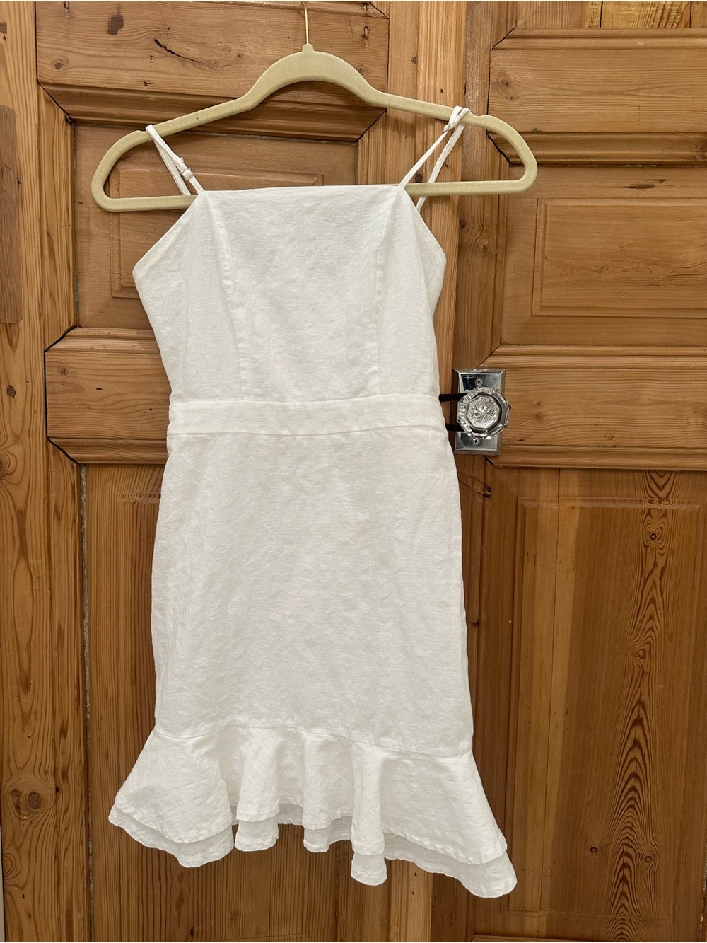 Altar’d State White Sundress with Ruffle Hem